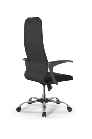 Кресло для руководителя Метта Sit 8 B1-10U - UMF(X1) /Uh02/Wh00/U0mL-b(M09.B21.G20.W01) (Темно-серый | Черный)