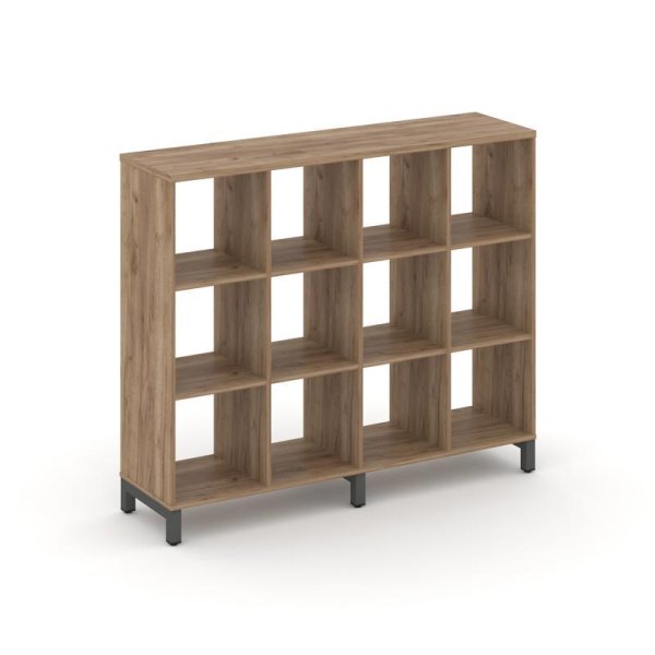 Каркас стеллажа 3 яруса SN.KS-340 (1488х400х1248) (Дуб Табак/Металл Антрацит)