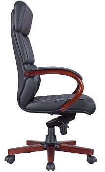 President Wood Экокожа Черный