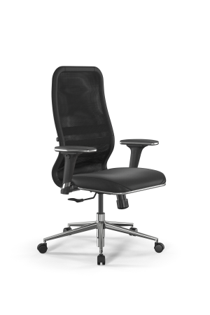 Кресло для руководителя Метта SynchroSit 8 B2-25D - X2+Extra /Uhp42/Wm12/D32P/H3mL-2D(M20.B23.G18.W0 (Черный)