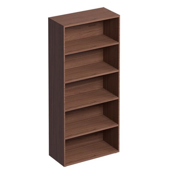 Шкаф высокий открытый ISixty A200GG/90 900x450x2000 (Кожа коричневая)