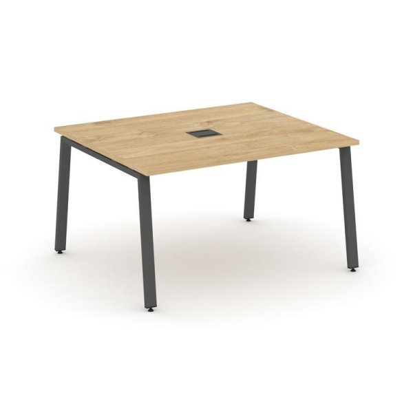 Стол переговорный SN-6A.SPRG-034 (1580х1180х750) (Тиквуд Светлый/Металл Антрацит)