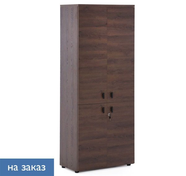LAVA Шкаф 4 двери H198 (Табак/Черный)