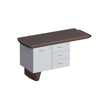 Приставка боковая для опорной тумбы кожа ISixty C160AL 1600x600x740