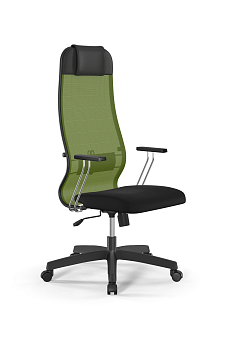 Кресло для руководителя Метта Sit 10 B1-111T - X2+UMF(X1) /Ub00/Wh00/T1bp-c(M09.B02.G15.W01)