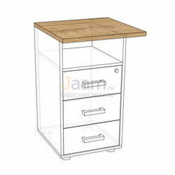 Мебель для персонала Крышка к тумбе ТП50 КТП50-50 PRO BLACK