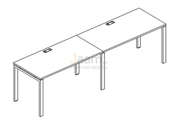 Мебель для персонала Рабочая станция на металлокаркасе UNO Б1 014-2 БП