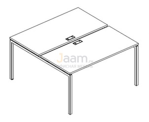 Мебель для персонала Рабочая станция на металлокаркасе DUE Б2 175 БП