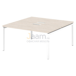 Мебель для персонала Стол-тандем на металлокаркасе S-522