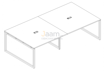 Стол для переговоров Стол для переговоров на металлокаркасе QUATTRO Б4 133-2 БП