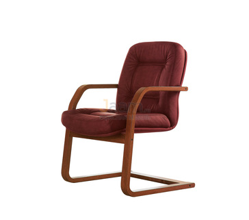 Офисный стул Косма/В Кожа нестандартная/база дерево