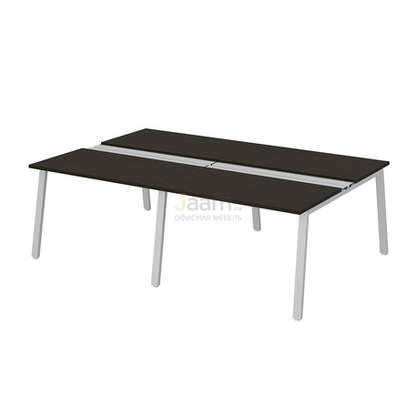 Мебель для персонала Рабочая станция на металлокаркасе ПК-ТНП-СР280Х160Н4/МКА/БЭ/КК