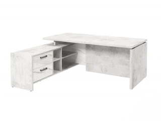 Стол руководителя с опорной тумбой Festus FB-119L.GG 1800x1900x750