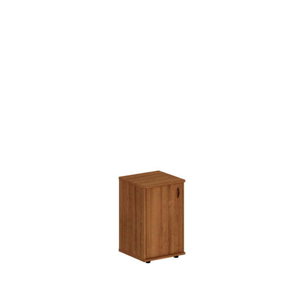 Шкаф закрытый узкий низкий Престиж Исп.02 470x460x750 (Темный орех)