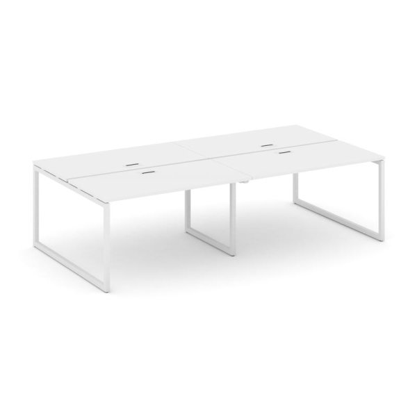 Рабочая станция 2-х сторонняя SN-4O.DRS-034 (3160х1232х750) (Белый/Металл Белый)